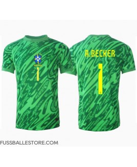 Günstige Brasilien Alisson Becker #1 Torwart Heimtrikot Copa America 2024 Kurzarm
